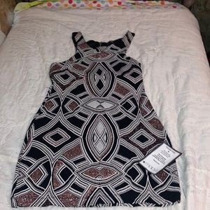 Speechless black white and rose gold dress size 13